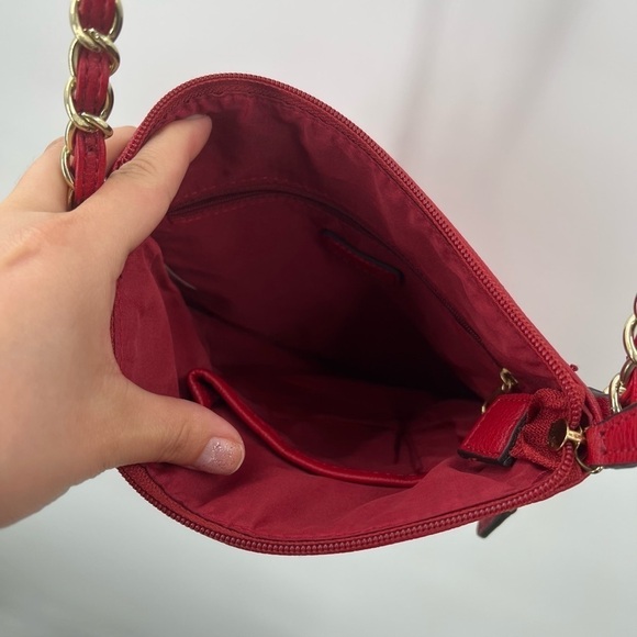 Nicole NICOLE MILLER 'Randy' Crossbody Handbag Purse - Red - Picture 5 of 7